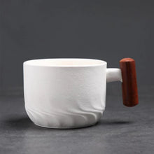 Load image into Gallery viewer, Creative Handmade Exquisite Coffee Cup Vintage Coffee Cup With Wooden Handle Mug Cups Mugs Drinkware Kitchen Dining Bar Home