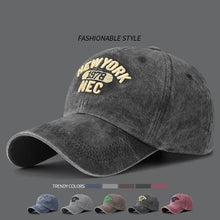 Load image into Gallery viewer, Baseball Cap Korean Washed Cotton Soft Top Hat Four Seasons Men's And Women's Embroidered American Letter Cap