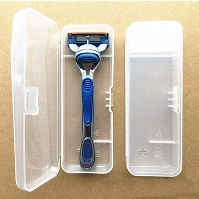 Stylish Shaving Storage Box Men's Razor Case Easy Carry Travel Organizer