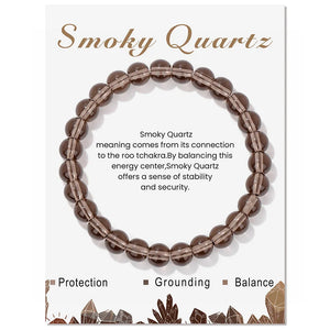 2024 Fashion Natural Stone Bracelet – Amethyst, Tiger Eye, Garnet Elastic Band Jewelry