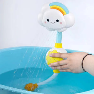 Kids Bath Toy - Cloud Model with Faucet Shower, Water Spray, Bathroom Sprinkler Toy