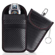Load image into Gallery viewer, Faraday Bag for Key Fob Cage Protector Car RFID Signal Blocking Key Fob Protector Anti-Theft Pouch Double-Layers of Carbon Fiber