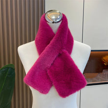 Load image into Gallery viewer, Women Faux Rabbit Fur Scarf Winter Warm Soft Neck Warmer