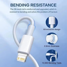 Load image into Gallery viewer, 35W PD Original Fast Charging USB Cable for iPhone 14 8 7 Plus 13 12 11 Pro XS Max XR X USB C Rapid Charger Cable 1m 1.5m 2m 3m