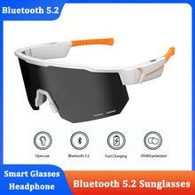 Load image into Gallery viewer, Smart Glasses Bluetooth 5.2 Earphones UV400 Polarized Music Calling Riding Sport