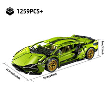 Load image into Gallery viewer, 1280PCS Racing Sport Car Model – Mechanical Speed Supercar Building Blocks Toy for Kids &amp; Adults