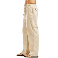 Load image into Gallery viewer, Men&#39;s Cotton Linen Pants: Casual Streetwear Lightweight Trousers