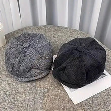 Load image into Gallery viewer, 2025 New Classic Hat for Men Caps Vintage Retro Tweed Peaky Blinders Beret Hat Flat Peaked Cap Street Hats for Women Men
