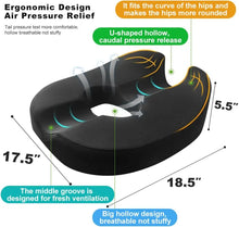 Load image into Gallery viewer, Donut Pillow Coccyx Seat Cushion for Prostate, Sciatica, Pelvic Floor, Pressure Sores, Pregnancy, Perineal Surgery, Postpartum R