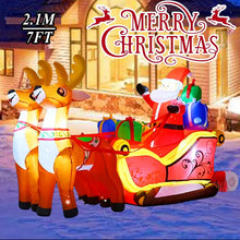 Load image into Gallery viewer, Christmas Inflatable Decoration Toy Built-in LED Lights Inflatable Model Ornament Xmas Party New Year Garden Indoor Outdoor Deco