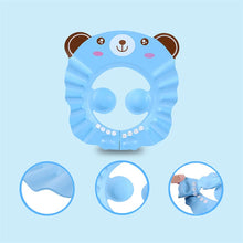 Load image into Gallery viewer, Baby Shower Soft Cap Adjustable Hair Wash Hat for Kids Ear Protection Safe Children Shampoo Bathing Shower Protect Head Cover