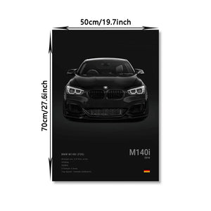 Famous Cars M5 918 GT3 Canvas Wall Art Print Poster G63 STO SLS Decorative Mural Modern Home Decor Birthday Gift Unframed