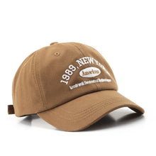 Load image into Gallery viewer, Men and Woman's Baseball Caps Adjustable Casual Embroidered 1989 New York American Cotton Sun Hats Unisex Solid Color Visor Hats