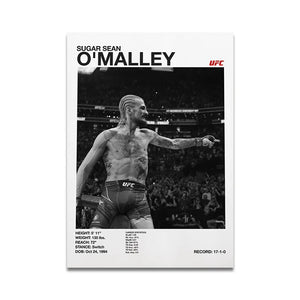 Boxing Fighting Star Canvas Wall Art Print Poster MMA Decorative Painting Home Decor Boxing Lover Gift Unframed