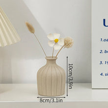 Load image into Gallery viewer, Ceramic Flower Vase Retro Table Decorative Vase Dried Flower Arrangement Pot Home Wedding Gifts Aesthetic Vase Desktop Ornament
