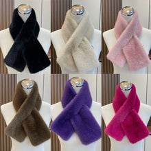 Load image into Gallery viewer, Women Faux Rabbit Fur Scarf Winter Warm Soft Neck Warmer