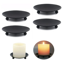 Load image into Gallery viewer, Rack Candle Holder For Wedding Iron Plate Metal Party Pedestal Pillar Round Rustless Spa Accessories Brand New