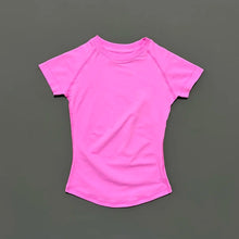 Load image into Gallery viewer, HISTELLO Impact Short Sleeve Top Women Gym Yoga Top Workout Clothes Sports T Shirt Fitness Activewear Running Tight Tops