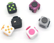 Load image into Gallery viewer, Solid Color Fidget Dice – Stress Relief Toy for Autism, Anxiety, Kids &amp; Adults