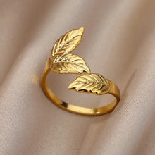 Load image into Gallery viewer, 316L Stainless Steel Rings for Women Gold Color Never Fade Luxury Classic rings wedding couple rings Jewelry Free Shipping