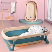 Load image into Gallery viewer, Portable Baby Bathtub Pad Adjustable Shower Cushion Newborn Support Foldable Bath Seat