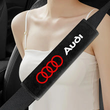 Load image into Gallery viewer, 2PCS Suede Seatbelt Shoulder Pads for Audi A3 A4 A6 A8 Q3 Q5 Q7 B6 B7 B8 B9