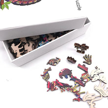 Load image into Gallery viewer, Unique Parrot Pattern Wooden Puzzle, Irregular Animal Shape, Suitable for Holiday Birthday Gifts for Family and Friends