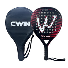 Load image into Gallery viewer, Cwin Paddle Racket Carbon Fiber Soft EVA Face for Adult Prefessional Training Tennis Paddle Racquet with Padel Shovel Protector