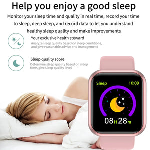 Bluetooth Smart Watch Fitness Tracker Music Player Sleep Monitor Digital Wristwatch