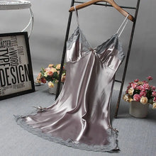 Load image into Gallery viewer, Sexy Lace Patchwork Camisola Lingerie Nighty Wedding Dress Sleep Wear Nightdress Clothes Women's Nightgowns Sexy Nightwear
