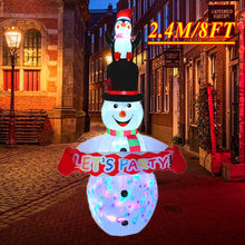 Load image into Gallery viewer, Christmas Inflatable Decoration Toy Built-in LED Lights Inflatable Model Ornament Xmas Party New Year Garden Indoor Outdoor Deco