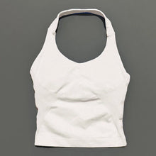 Load image into Gallery viewer, HISTELLO Impact Halter Top Seamless Longline Strappy Gym Top Women Built-in Bra Removable Cups Activewear Yoga Tank Tops