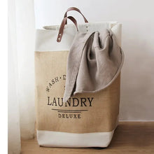 Load image into Gallery viewer, 1Pc Large Capacity Laundry Basket Dirty Clothes Basket Fabric Laundry Basket Folding Storage Basket Household Storage Box