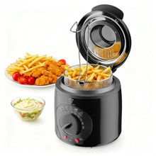 Load image into Gallery viewer, SUPERLEX Electric Deep Fryer 1L For Home Temperature Control Visual Window Removable Oil Tank Easy‑Clean Fried Chicken Fries Pot