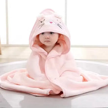 Load image into Gallery viewer, Cartoon Baby Bath Towels Soft Newborn Hooded Towel Blanket Cute Toddler Bathrobe Warm Sleeping Swaddle Wrap for Boys Girls