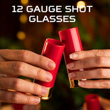 Load image into Gallery viewer, 4PCS 12 Gauge Shell Shot Glasses - Shotgun-Shaped Plastic Drinking Cup Set for Bar &amp; Hunting