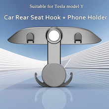 Load image into Gallery viewer, Hipacool Car Seat Back Hook for Tesla Model 3/Y/3 Highland Car Phone Holder Stand Magnetic with Hook Car Interior Accessories