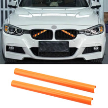 Load image into Gallery viewer, 2Pcs V Brace Style Car Front Grille Trim Strips for BMW F30 F10 F20 F31 F32 F36