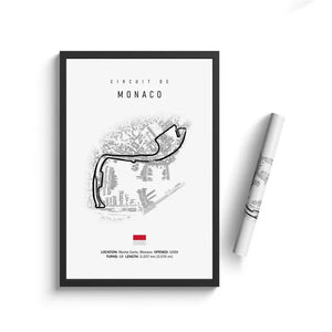 F1 International Track Circuit Canvas Painting – Wall Art