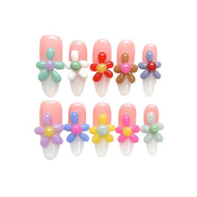 Load image into Gallery viewer, Y2K Kawaii Nails! 3D Candy Flowers, Almond