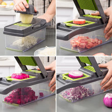 Load image into Gallery viewer, 14/16-in-1 Multifunctional Vegetable Chopper: Kitchen Slicer, Dicer, and Food Grate