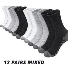 Load image into Gallery viewer, 6-12 Pairs Men's Outdoor Gym Football Socks Large Size