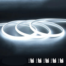 Load image into Gallery viewer, 110V 220V Cob LED Strip Light Super Bright waterproof With EU US Power Supply Switch 288 LEDS/m Warm/Neutral/White Outdoor Decor