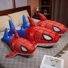 Load image into Gallery viewer, Big Size Spider Man Shark Pillow Creative Fashion Stuffed Shark Fish Back Cushion Adorably Home Decor Washable Comfortable