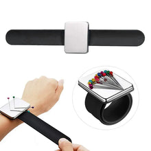 Load image into Gallery viewer, Magnetic Wrist Sewing Pincushion Pin Holder Silicone Band Pin Cushion