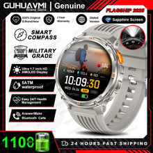 Load image into Gallery viewer, New T-REX3 Ultra 1100mAh Battery SmartWatch 10ATM Waterproof GPS Compass Flashlight 1.7" AMOLED HD Call Sports Smart Watch Men