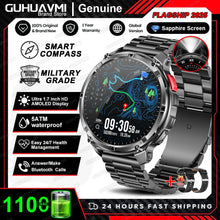 Load image into Gallery viewer, New T-REX3 Ultra 1100mAh Battery SmartWatch 10ATM Waterproof GPS Compass Flashlight 1.7" AMOLED HD Call Sports Smart Watch Men