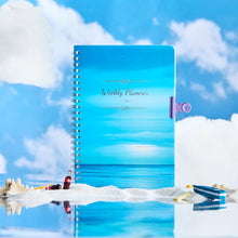 Load image into Gallery viewer, 52 Weeks Weekly Planner Notebook A5 Undated Spiral Agenda Daily Student Schedules Journal Stationery Office School Supplies