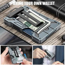 Load image into Gallery viewer, Men&#39;s Outdoor Tactical Aluminum Wallet Smart Magic Card Holder Magsafe Mini