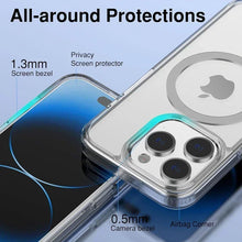 Load image into Gallery viewer, Magnetic Original Clear Case For iPhone 17 Air 16 15 14 13 12 11 Pro Max mini XS XR Funda For Magsafe Silicone Transparent Cover